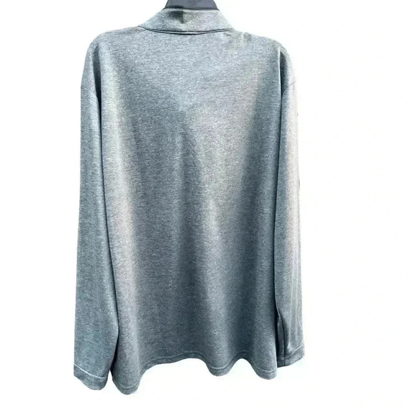 MEN’S ADIDAS GOLF CUSTOM EMBROIDERED CORONA PULLOVER SHIRT•DARK AND LIGHT GREY• - Picture 3 of 7